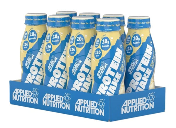 Applied Nutrition daug baltymų turintis kokteilis su vaniliniais ledais – 8 x 330 ml.