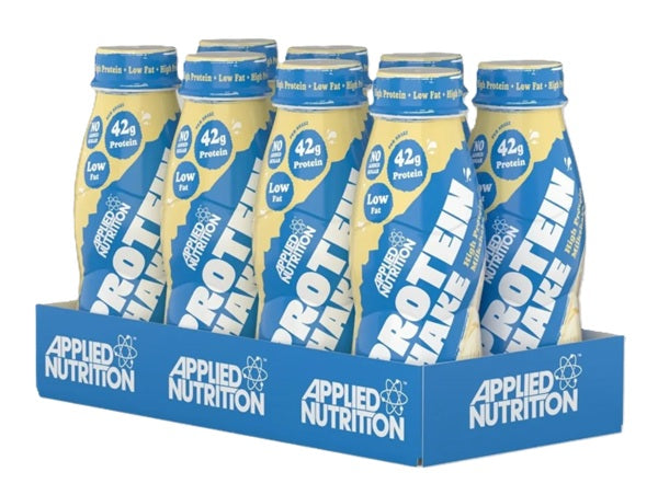 Applied Nutrition daug baltymų turintis kokteilis su vaniliniais ledais – 8 x 500 ml.