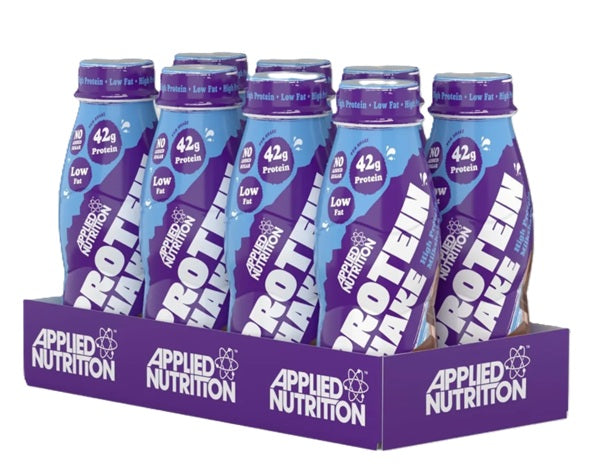Applied Nutrition daug baltymų turintis kokteilis, dvigubo šokolado skonio – 8 x 500 ml.