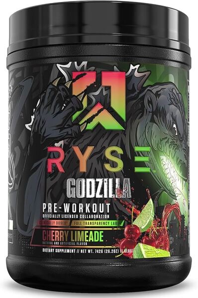 RYSE Godzilla prieš treniruotę, vyšnių ir laimo skonio – 742 g