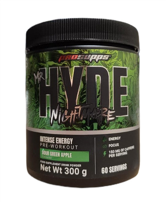 ProSupps Hyde Nightmare, rūgštaus žaliojo obuolio skonio – 300 g
