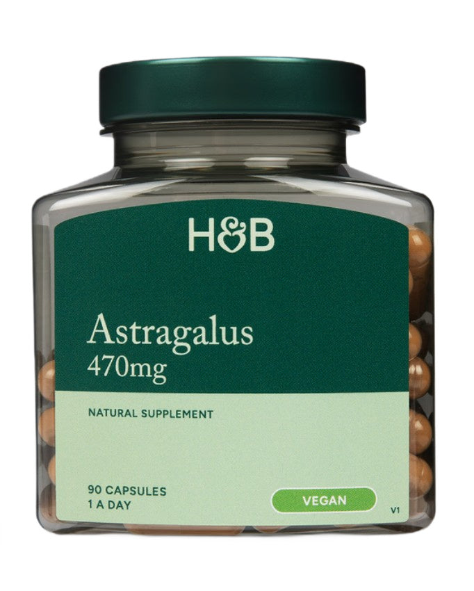 Holland & Barrett astragalus, 470 mg – 90 kapsulių