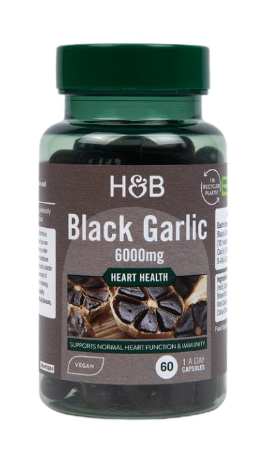 Holland & Barrett juodieji česnakai, 6000 mg – 60 kapsulių