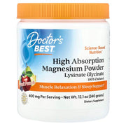 Doctor's Best aukštos absorbcijos magnio milteliai, vaisių punšas - 340 g