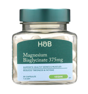 Holland & Barrett magnio bisglicinatas, 375 mg – 30 kapsulių