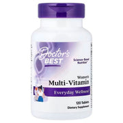 Doctor's Best moterims skirtas multivitaminas – 120 tablečių