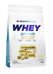 Allnutrition išrūgų baltymų milteliai Premium, Dubajaus baltasis šokoladas – 700 g