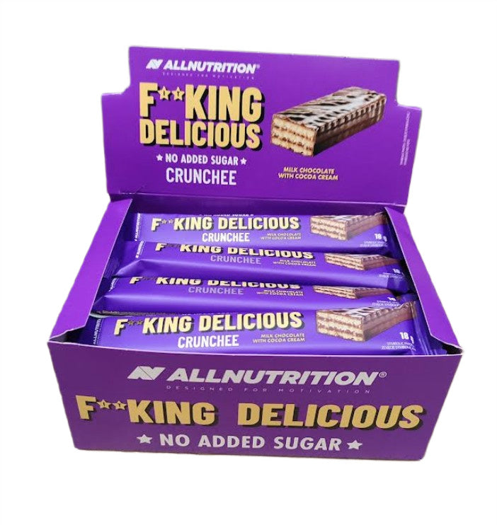 Allnutrition Fitking Delicious Crunchee pieniško šokolado su kakavos kremu traškučiai – 20 x 18 g