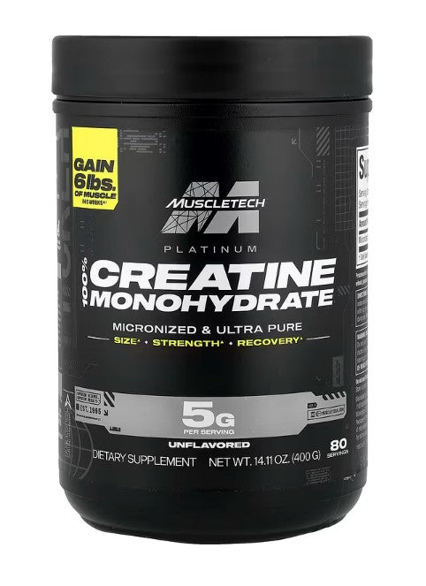 MuscleTech Platinum 100% kreatino monohidratas - 400 g