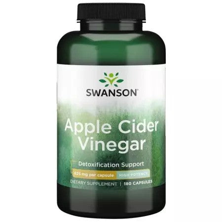 Swanson obuolių sidro actas, 1250 mg, didelio stiprumo – 180 kapsulių