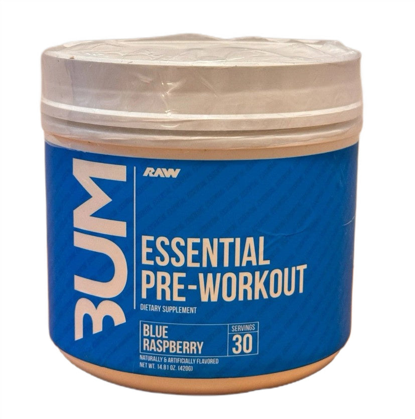 Raw Nutrition CBUM Essential prieš treniruotę, mėlynųjų aviečių skonio – 420 g