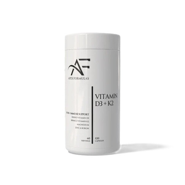 Apex Formulas vitaminas D3+K2 – 120 kapsulių