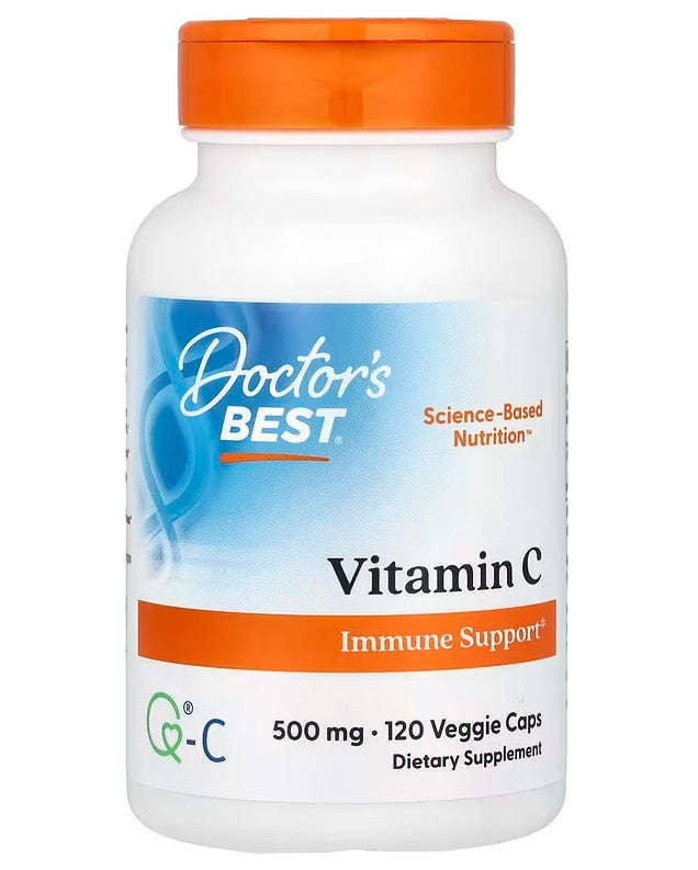 Doctor's Best Geriausias Doctor's Best vitaminas C, 500 mg – 120 kapsulių