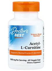 Doctor's Best acetil - L - karnitinas, 500 mg – 60 kapsulių