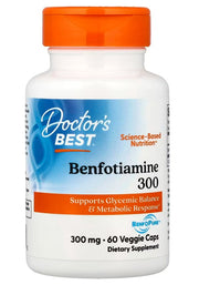 Doctor's Best benfotiaminas su BenfoPure, 300 mg - 60 kapsulių