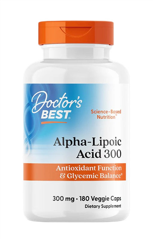 Doctor's Best alfa - lipoinė rūgštis, 300 mg – 180 kapsulių