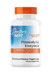 Doctor's Best Geriausi Doctor's Best proteolitiniai fermentai – 90 kapsulių