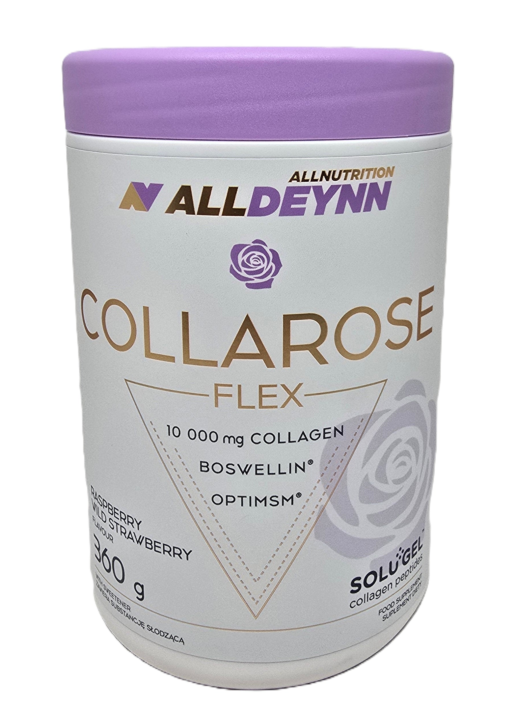 Allnutrition AllDeynn Collarose Flex su avietėmis ir braškėmis – 360 g