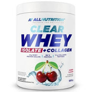 Allnutrition skaidrus išrūgų izoliatas + kolagenas, vyšnių skonio – 500 g