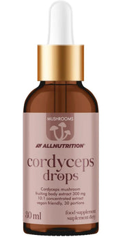 Allnutrition grybų kordicepso lašai, 300 mg - 30 ml.