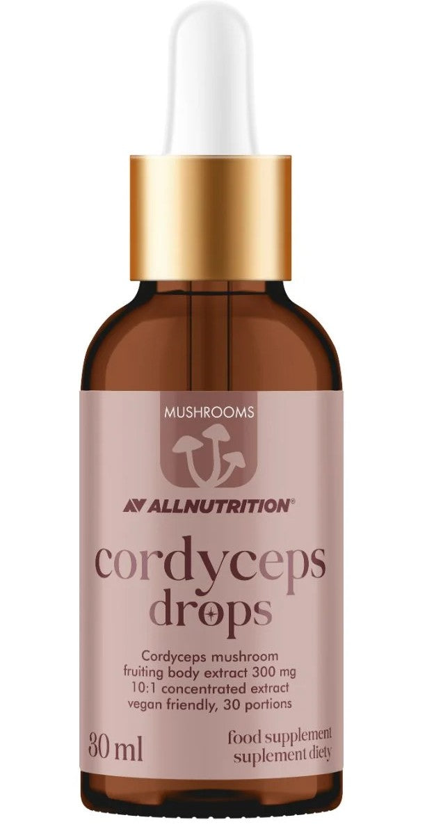 Allnutrition grybų kordicepso lašai, 300 mg - 30 ml.