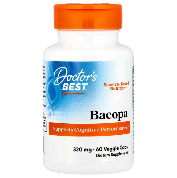 Doctor's Best bakopa, 320 mg – 60 kapsulių