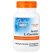 Doctor's Best acetil - L - karnitinas, 500 mg – 120 kapsulių