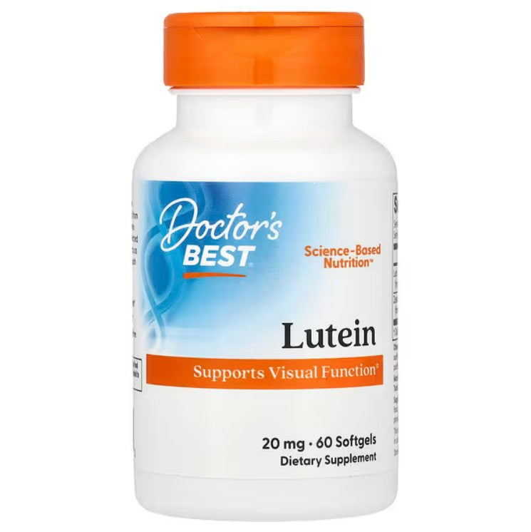 Doctor's Best liuteinas, 20 mg – 60 kapsulių