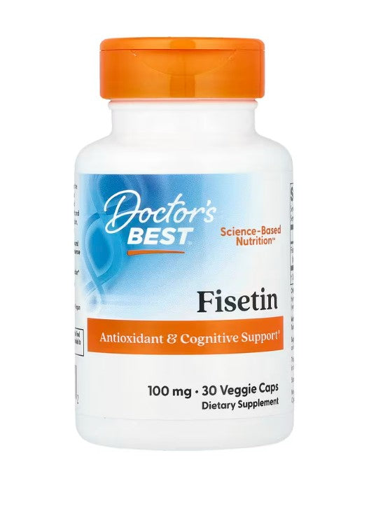 Doctor's Best fisetinas, 100 mg – 30 kapsulių