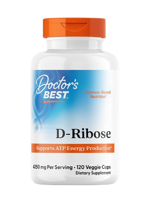 Doctor's Best D - ribozė, 4250 mg – 120 kapsulių