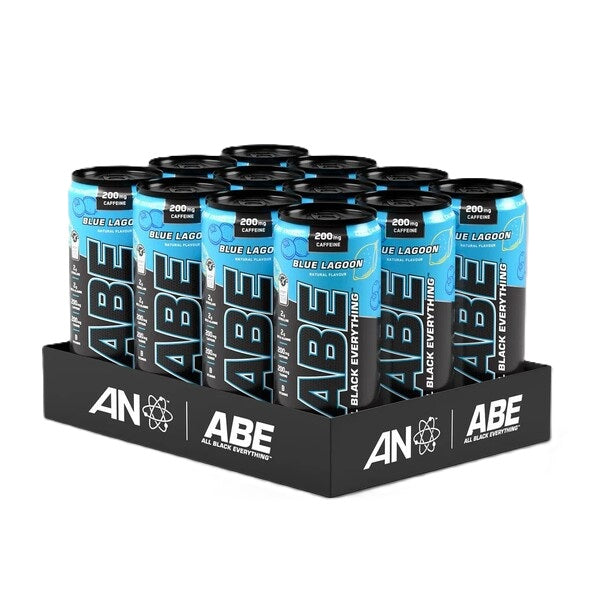Applied Nutrition ABE Energy + Performance skardinės, Blue Lagoon – 12 x 330 ml.