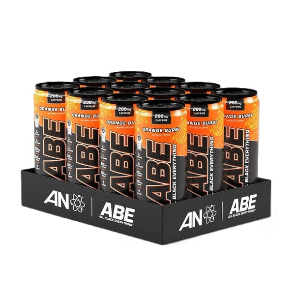Applied Nutrition ABE Energy + Performance skardinės, apelsinų skonio – 12 x 330 ml.