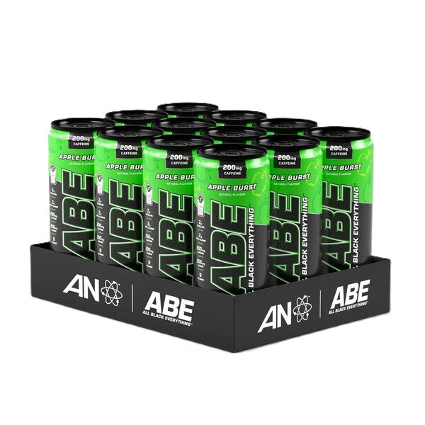 Applied Nutrition ABE Energy + Performance skardinės, obuolių skonio – 12 x 330 ml.