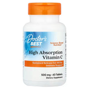 Doctor's Best Geriausias Doctor's Best didelės absorbcijos vitaminas C, 500 mg – 60 tablečių