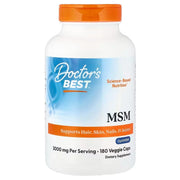 Doctor's Best MSM su OptiMSM, 3000 mg – 180 kapsulių