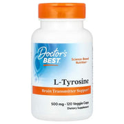 Doctor's Best L - tirozinas, 500 mg – 120 kapsulių