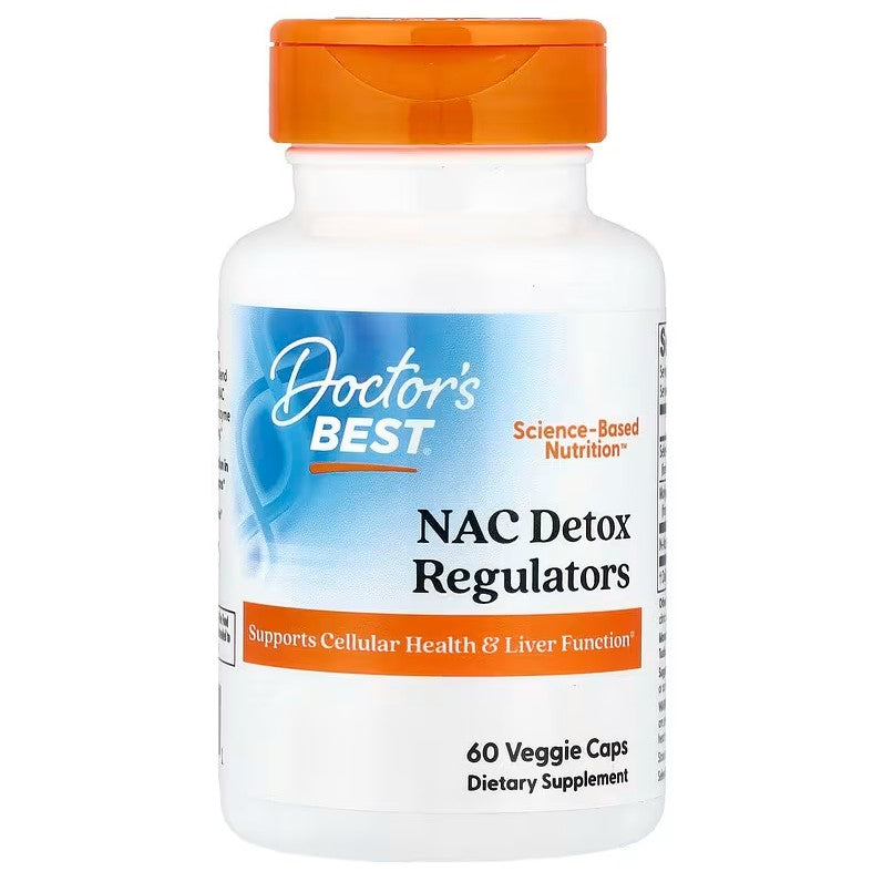 Doctor's Best Geriausi Doctor's Best NAC detoksikacijos reguliatoriai – 60 kapsulių