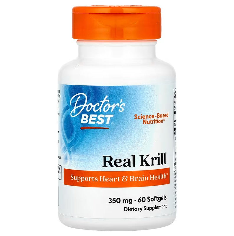 Doctor's Best tikrasis krilis, 350 mg – 60 kapsulių