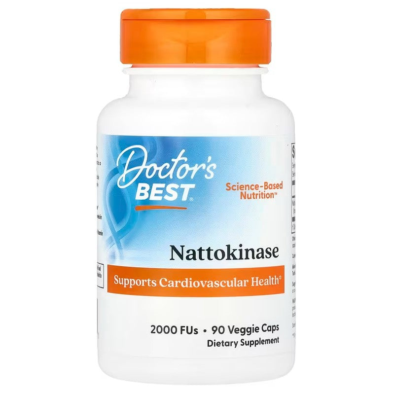 Doctor's Best nattokinazė, 2000 FU – 90 kapsulių