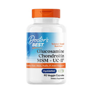Doctor's Best gliukozamino chondroitino MSM + UC - II – 90 kapsulių
