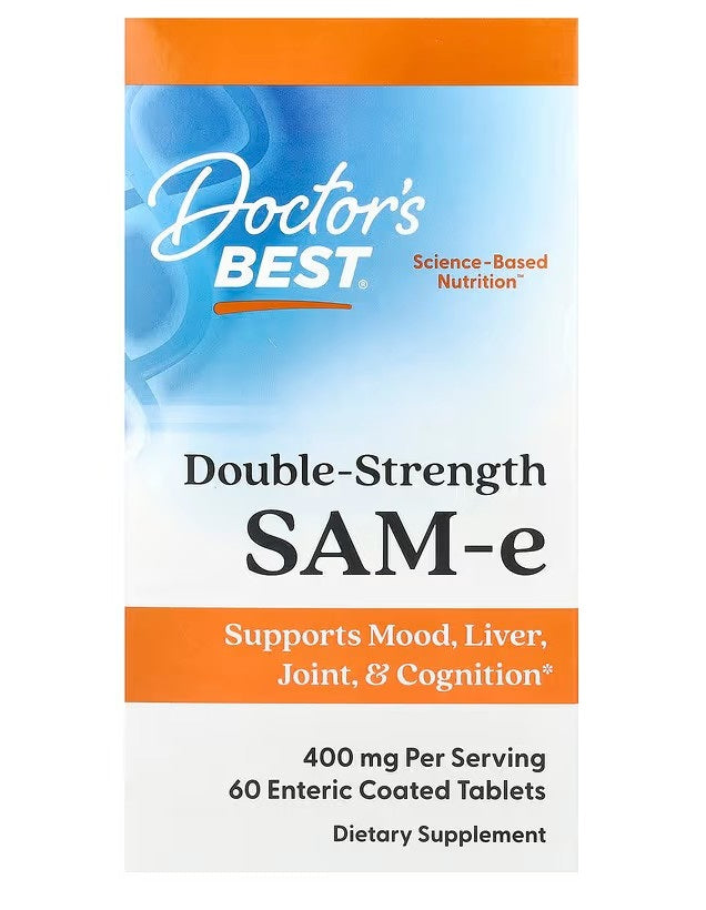 Doctor's Best SAM - e, 400 mg dvigubo stiprumo – 60 tablečių