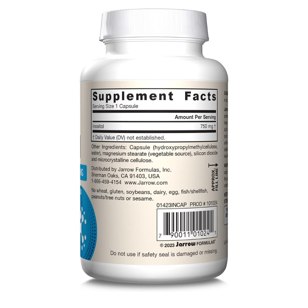 Jarrow Formulas inozitolis 750 mg - 100 kapsulių
