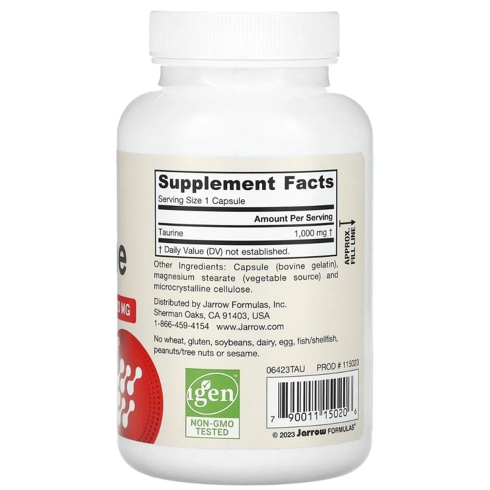 Jarrow Formulas taurinas 1000 mg - 100 kapsulių