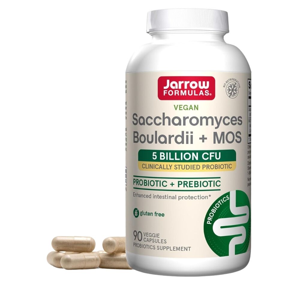 Jarrow Formulas Saccharomyces Boulardii + MOS - 90 kapsulių