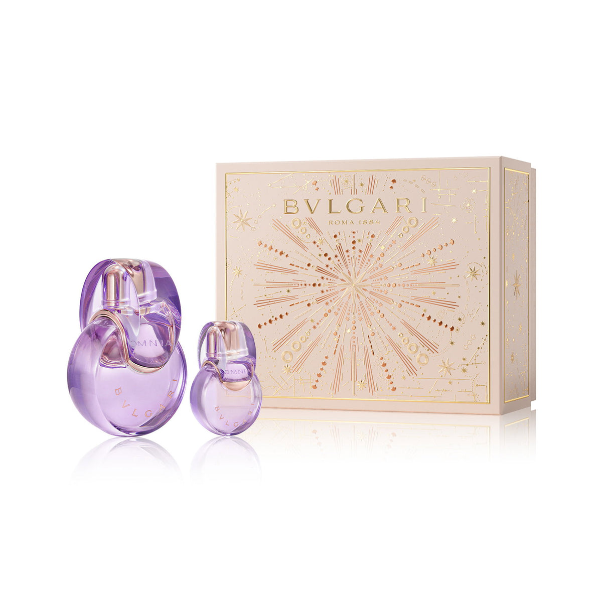 Juice Fragrance Xmas 2024 Set Bvlgari: Omnia Amethyste, Eau De Toilette, For Women, 100 ml + Omnia Amethyste, Eau De Toilette, For Women, 15 ml *Miniature
