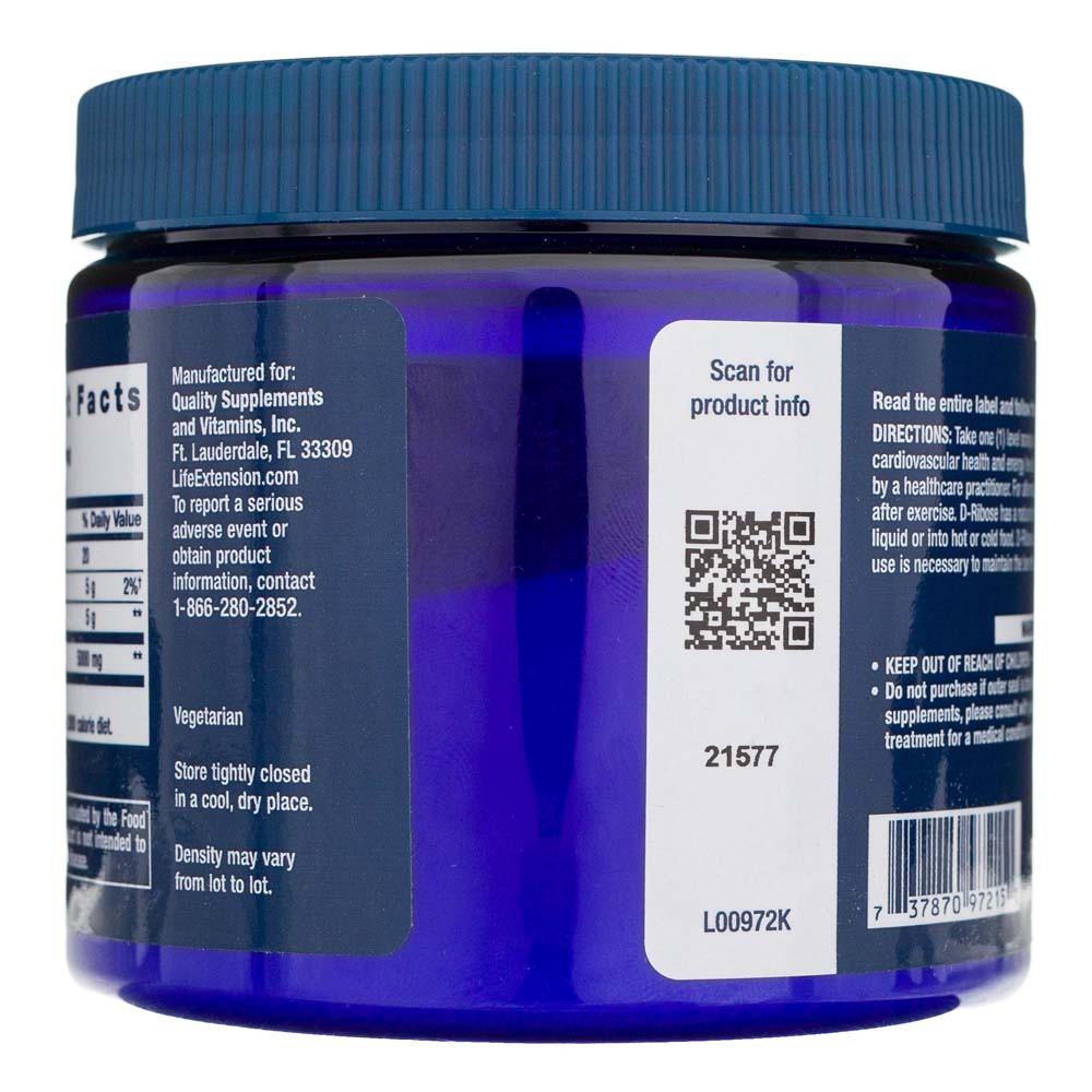 LIFE EXTENSION D-ribozės milteliai - 150 g