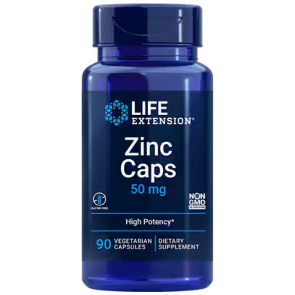 LIFE EXTENSION cinkas 50 mg - 90 kapsulių