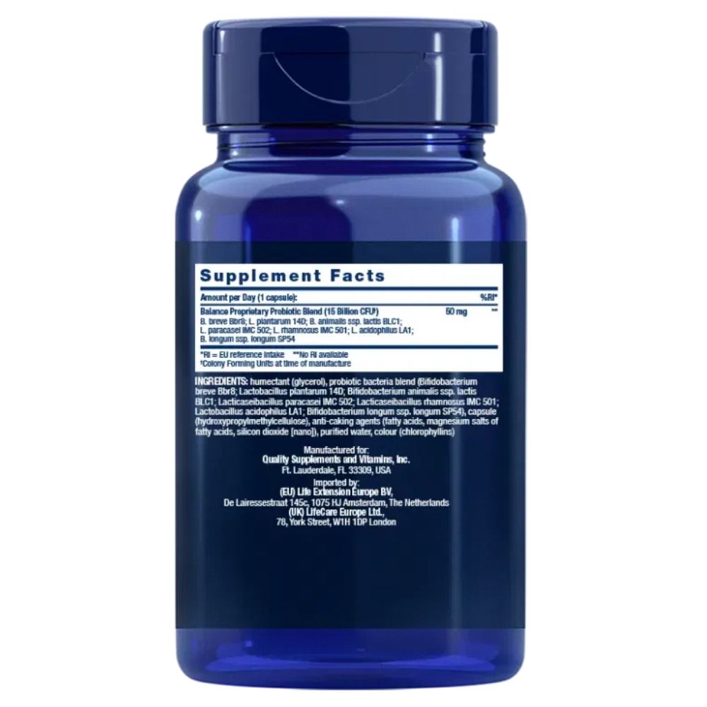 LIFE EXTENSION FLORASSIST® Balance – 30 kapsulių