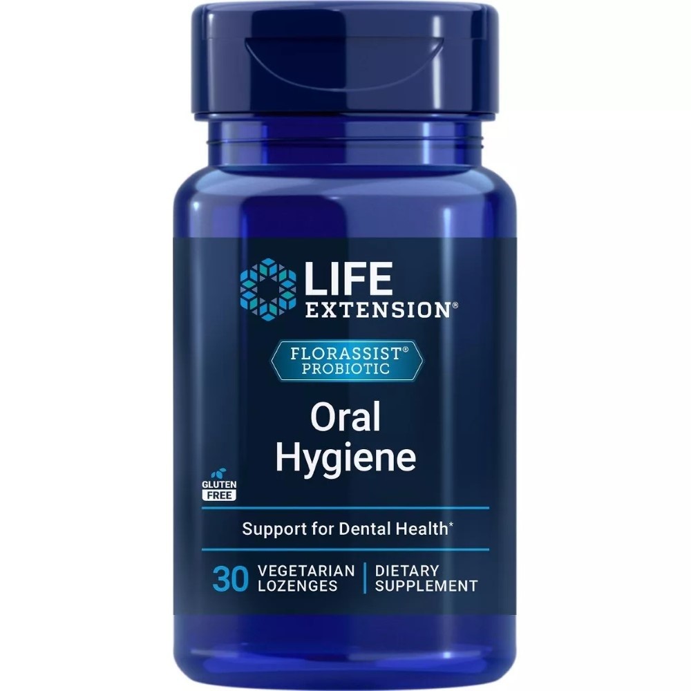 LIFE EXTENSION FLORASSIST® burnos higiena – 30 pastilių