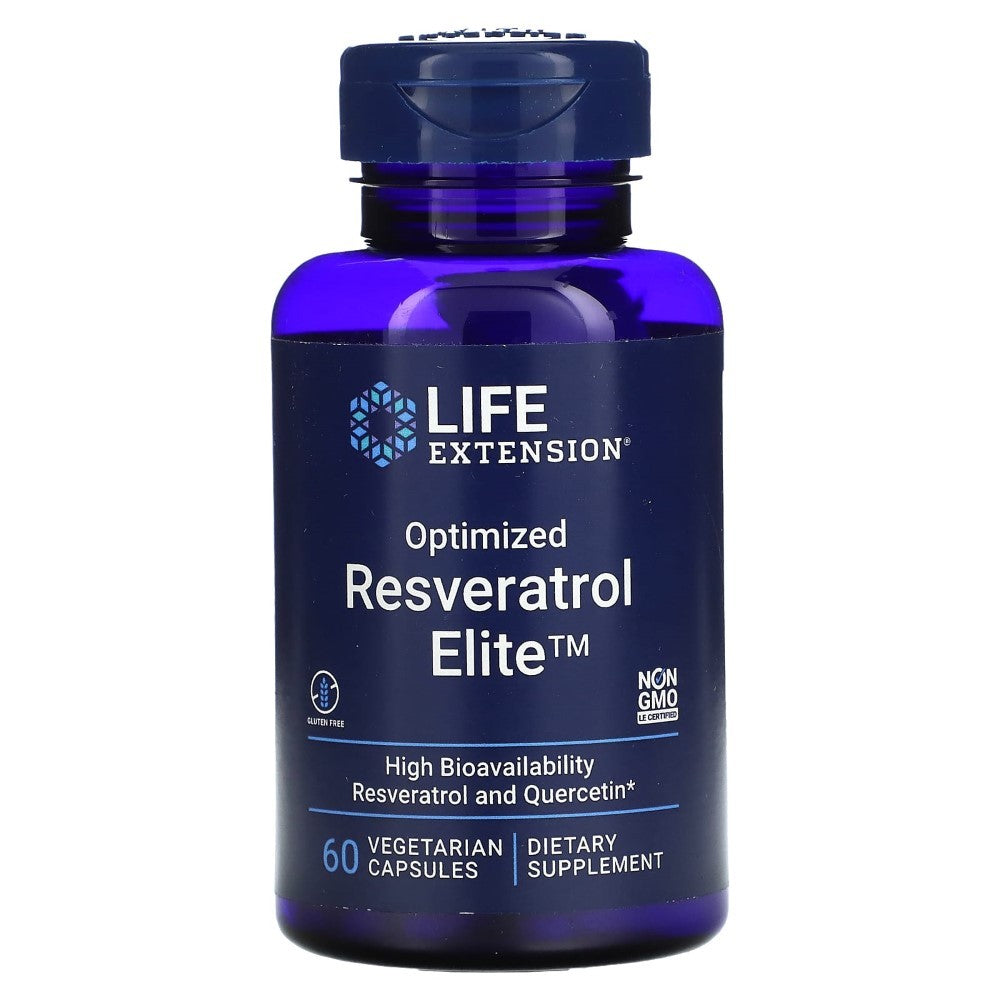 LIFE EXTENSION optimizuotas resveratrolis - 60 kapsulių